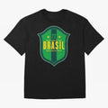 BRAS?O BRASIL 22 Oversized T-Shirt Cheer for FIFA World Cup 2026 USA Canada Mexico for Fans of Messi, Neymar and Mbappe and Spain, Bringing Stadium Chants, National Pride, Trophy Dreams and Unforgettable Football Memories; Created for Match Day