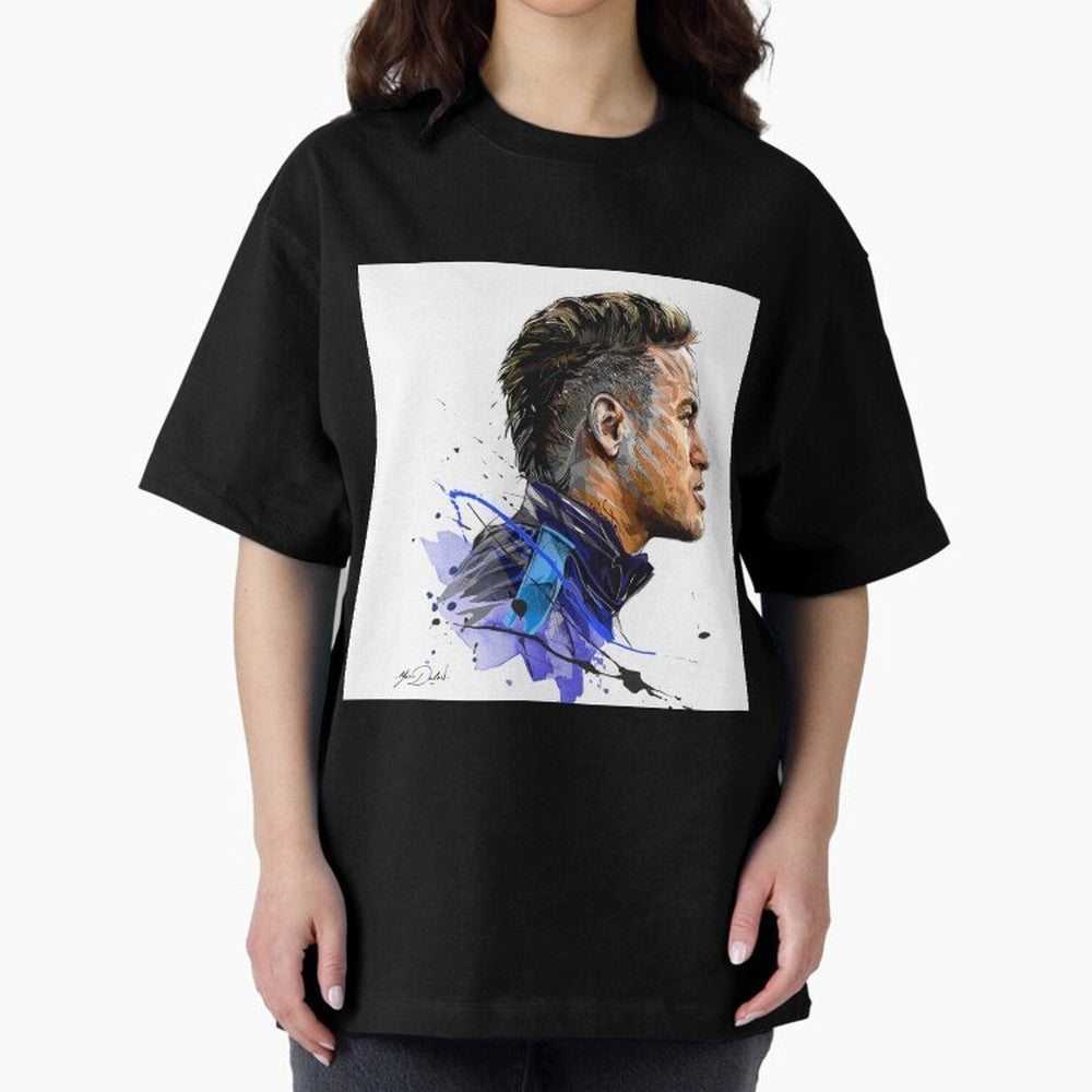 Neymar Design Oversized T-Shirt Share the Excitement of FIFA World Cup 2026 USA Canada Mexico Spirit, Featuring England, Neymar, Haaland and Cristiano Ronaldo, Soccer Culture, Superstar Moments, National Team Dreams and Competitive Fire; Ideal for