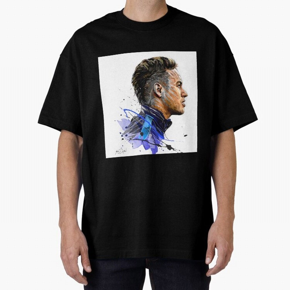 Neymar Design Oversized T-Shirt Share the Excitement of FIFA World Cup 2026 USA Canada Mexico Spirit, Featuring England, Neymar, Haaland and Cristiano Ronaldo, Soccer Culture, Superstar Moments, National Team Dreams and Competitive Fire; Ideal for