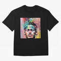 Colorful Neymar Oversized T-Shirt Celebrate Golden Goal Energy in FIFA World Cup 2026 Capturing Haaland and Mbappe, Brazil Energy, Sports Nostalgia, International Competition, Famous Players and Unforgettable Victories; Great for Supporters Who