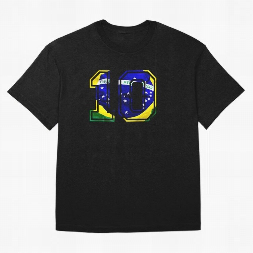 10 Brasil Essential T-Shirt Elevate FIFA World Cup 2026 Group Stage Spirit, Filled with France, Cristiano Ronaldo, Haaland and CR7, Goal Celebration Energy, Supporter Heritage, Football Icons and Worldwide Tournament Joy; Great for Supporters Who