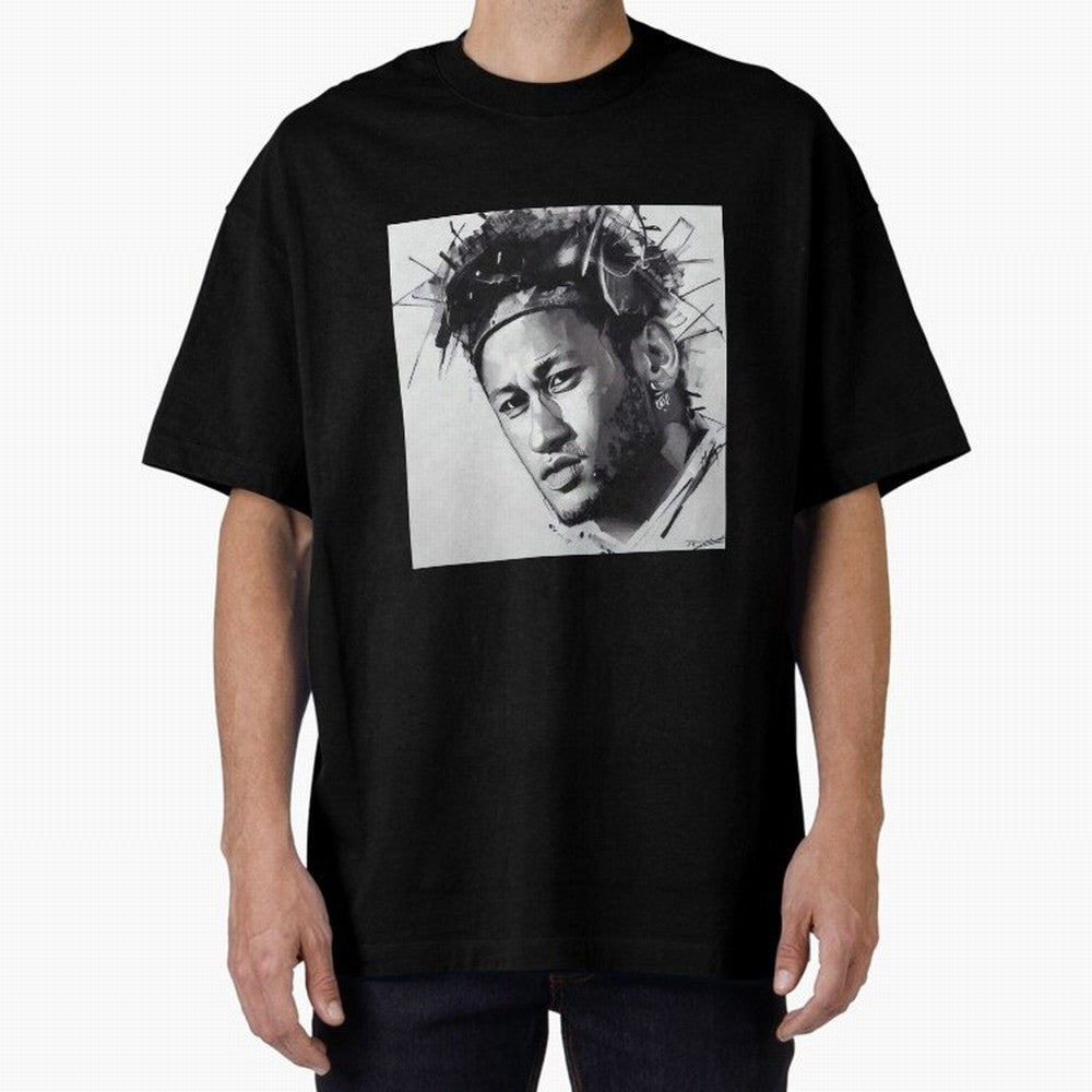 black and white Neymar Classic T-Shirt Celebrate Classic Football Spirit in Global Football Passion for FIFA World Cup 2026, Celebrating Mbappe and Neymar, Spain and Netherlands, Match Day Excitement, Supporter Culture, Golden Goals and Global
