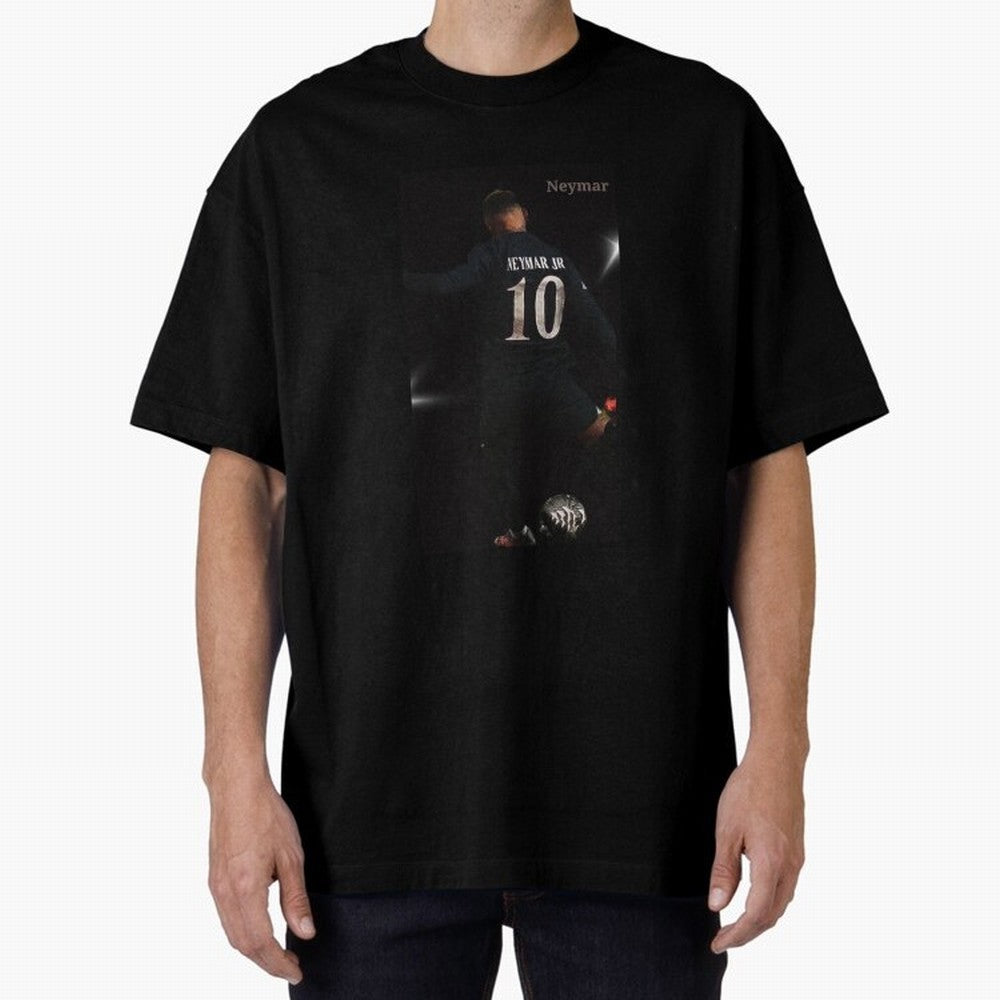 Neymar black version Oversized T-Shirt Bring a Champion Mindset to FIFA World Cup 2026 for Fans of CR7 and Argentina and Brazil, Bringing Match Day Excitement, Supporter Culture, Golden Goals and Global Football Passion; Great for Supporters Who