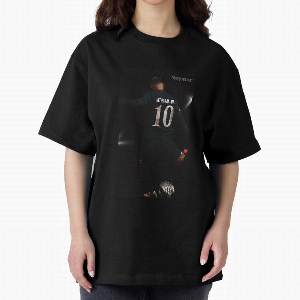 Neymar black version Oversized T-Shirt Bring a Champion Mindset to FIFA World Cup 2026 for Fans of CR7 and Argentina and Brazil, Bringing Match Day Excitement, Supporter Culture, Golden Goals and Global Football Passion; Great for Supporters Who