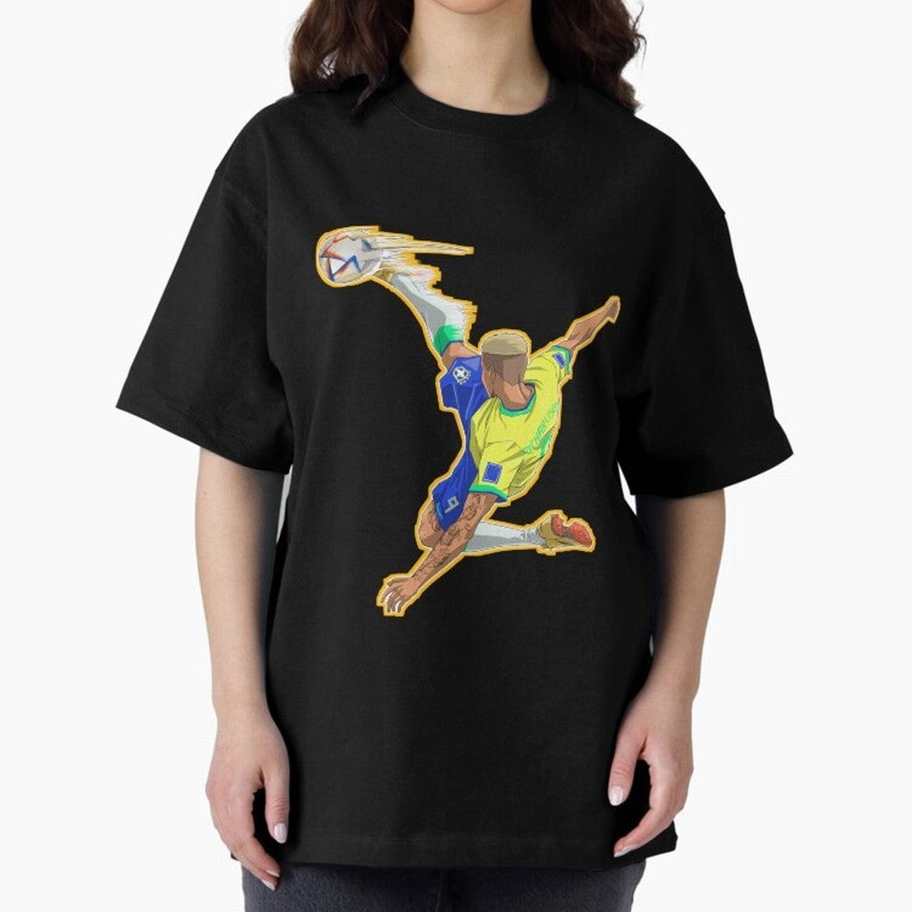 Richarlison Anime Goal Essential T-Shirt Represent Match Day Hype around FIFA World Cup 2026, Haaland and Mbappe, England and Germany, Championship Spirit, Famous Goals, Roaring Crowds and International Football Unity; Ideal for Football Dads,