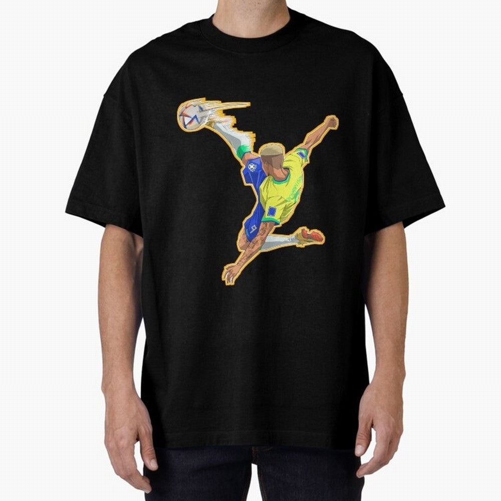 Richarlison Anime Goal Essential T-Shirt Represent Match Day Hype around FIFA World Cup 2026, Haaland and Mbappe, England and Germany, Championship Spirit, Famous Goals, Roaring Crowds and International Football Unity; Ideal for Football Dads,