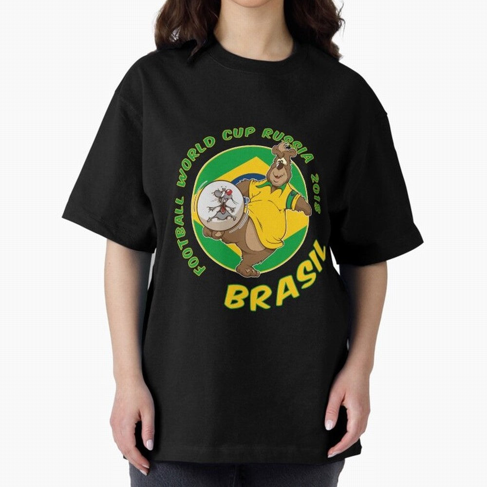 Football Russia 2018 World Cup Brazil T shirts and Merchandise Oversized T-Shirt Make Game Day About the FIFA World Cup 2026 USA Canada Mexico Journey through Mbappe Highlights, Germany Pride, Championship Spirit, Famous Goals, Roaring Crowds and