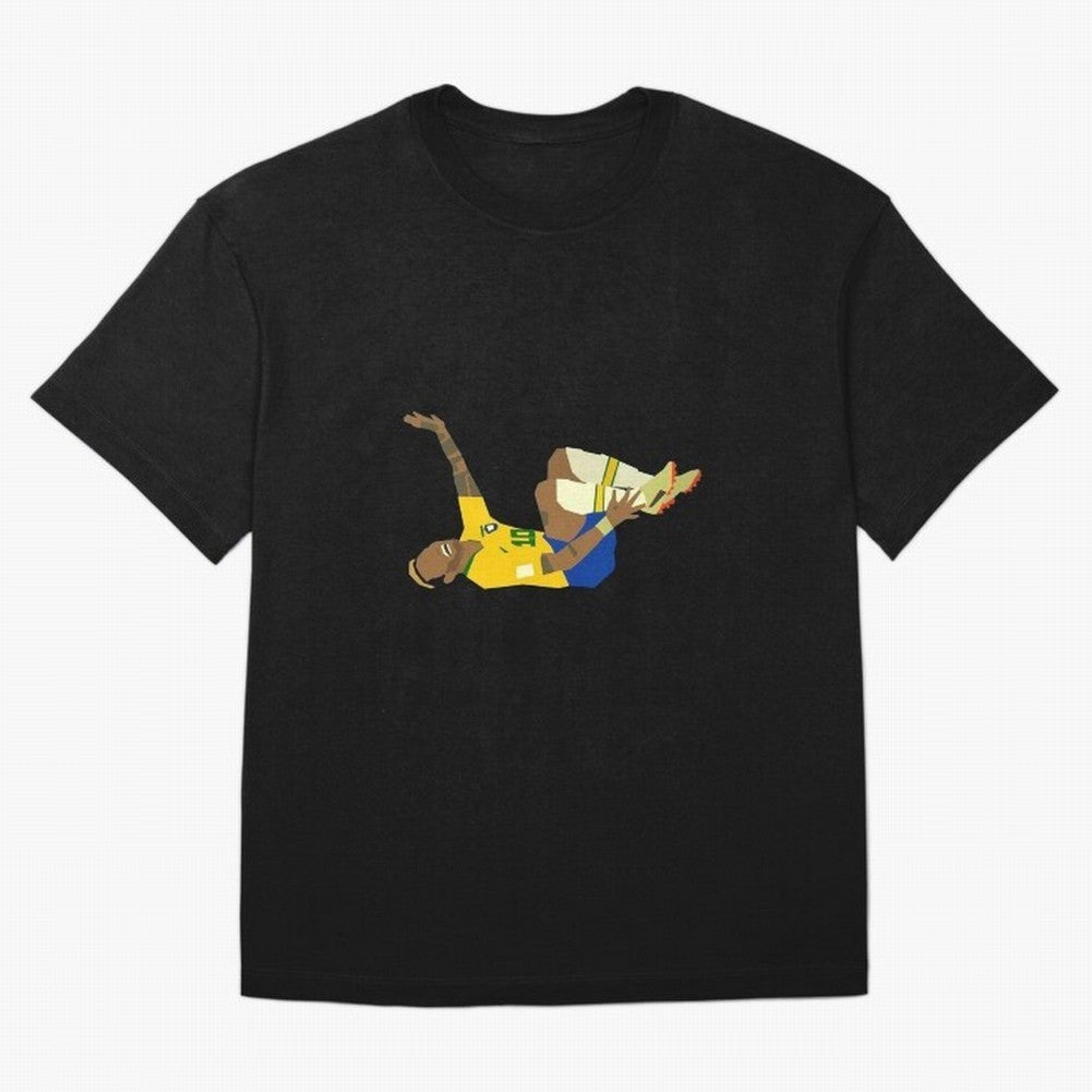 Falling Brazilian Player Classic T-Shirt Celebrate Soccer Greatness during the FIFA World Cup 2026 Group Stage Journey through Messi, Neymar and Mbappe Highlights, Spain and Netherlands Pride, Global Supporter Spirit, Legendary Goals, National