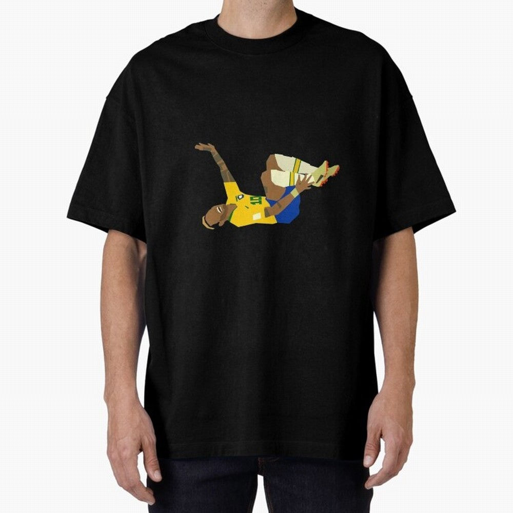 Falling Brazilian Player Classic T-Shirt Celebrate Soccer Greatness during the FIFA World Cup 2026 Group Stage Journey through Messi, Neymar and Mbappe Highlights, Spain and Netherlands Pride, Global Supporter Spirit, Legendary Goals, National