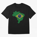 Map of Brazil (Brazil) Classic T-Shirt Bring World Football Passion into FIFA World Cup 2026 USA Canada Mexico Featuring Haaland and Mbappe, Spain Energy, Championship Spirit, Famous Goals, Roaring Crowds and International Football Unity; Created