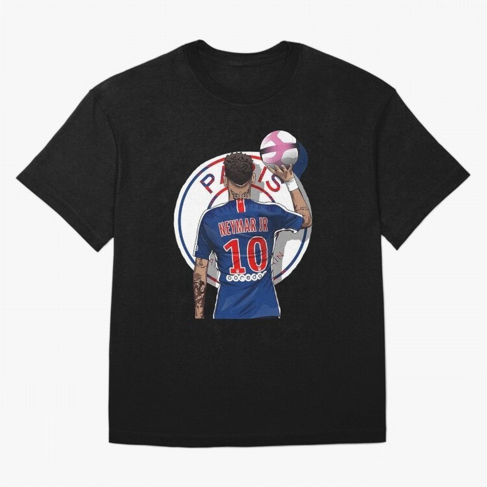 Art Neymar Illustration Classic T-Shirt Celebrate Classic Football Spirit in FIFA World Cup 2026 USA Canada Mexico for Fans of Neymar and France and Portugal, Bringing Global Supporter Spirit, Legendary Goals, National Colors and Tournament