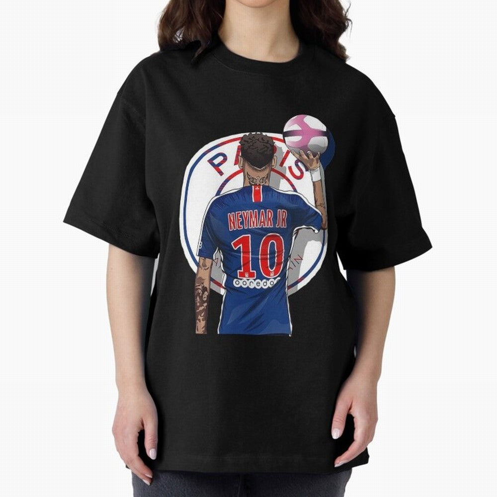 Art Neymar Illustration Classic T-Shirt Celebrate Classic Football Spirit in FIFA World Cup 2026 USA Canada Mexico for Fans of Neymar and France and Portugal, Bringing Global Supporter Spirit, Legendary Goals, National Colors and Tournament