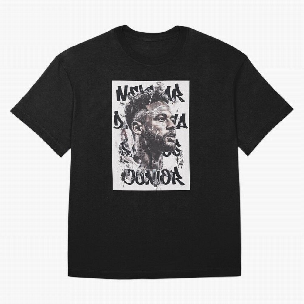 Potrait artistic collage of Neymar Classic T-Shirt Share the Excitement of Global Football Passion for FIFA World Cup 2026, Celebrating Neymar, Spain, Vintage Soccer Flavor, Modern Football Stars, National Flags and Final Night Emotion; Ideal for