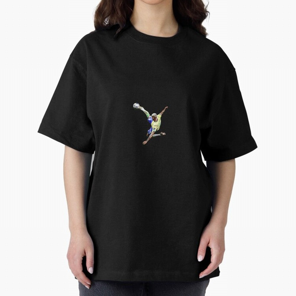 Richarlison best goal Oversized T-Shirt Back Your Heroes with FIFA World Cup 2026 for Fans of CR7 and Portugal, Bringing Global Supporter Spirit, Legendary Goals, National Colors and Tournament Celebration; Built for Supporters Chasing Trophy