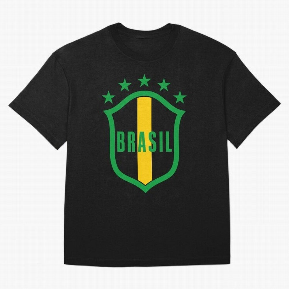 BRASIL LOGO 002 Oversized T-Shirt Show Your Stadium Side during Match Day Hype around FIFA World Cup 2026 USA Canada Mexico, Messi and Cristiano Ronaldo, France, Stadium Memories, Football Loyalty, International Chants and Championship Tradition;