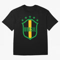 BRASIL LOGO 002 Oversized T-Shirt Show Your Stadium Side during Match Day Hype around FIFA World Cup 2026 USA Canada Mexico, Messi and Cristiano Ronaldo, France, Stadium Memories, Football Loyalty, International Chants and Championship Tradition;