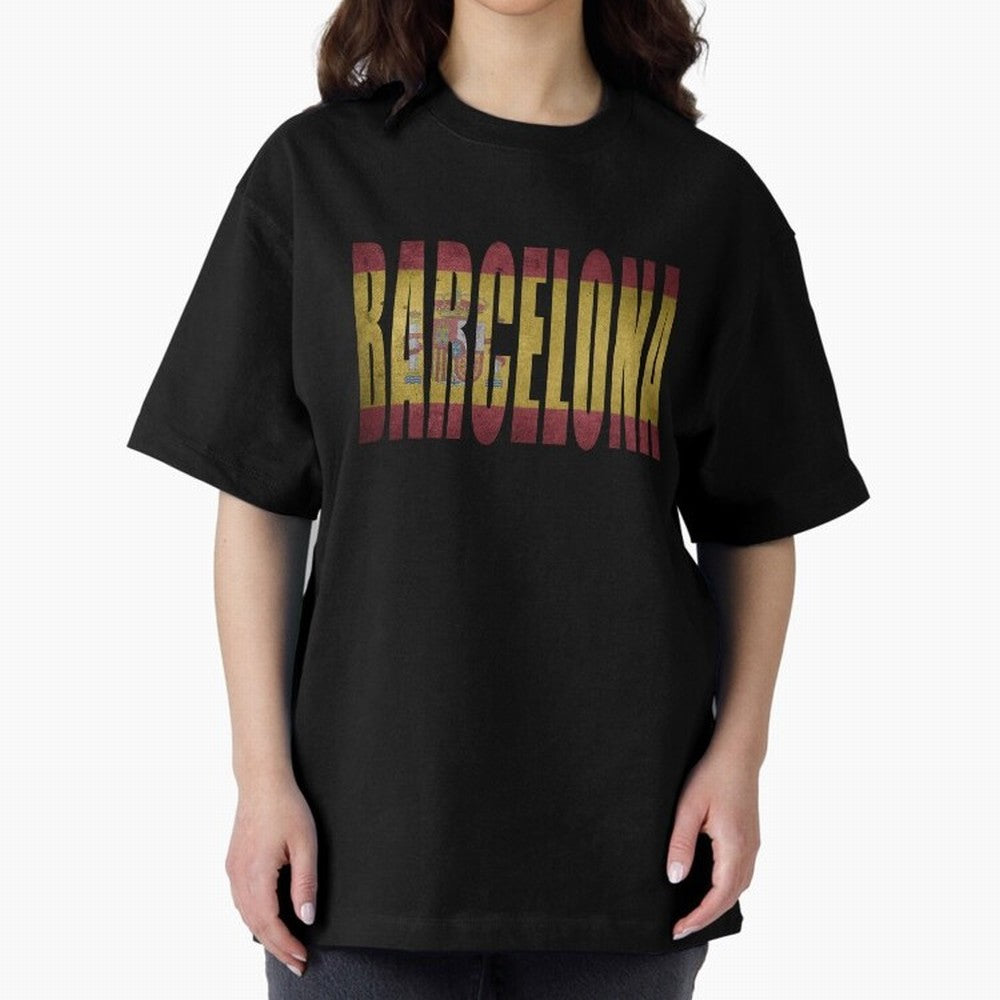 Barcelona city Oversized T-Shirt Turn Every Weekend Toward Global Football Passion for FIFA World Cup 2026, Featuring Neymar, England, France and Netherlands, Supporter Pride, Iconic Celebrations, Legendary Names and Global Match Day Energy;