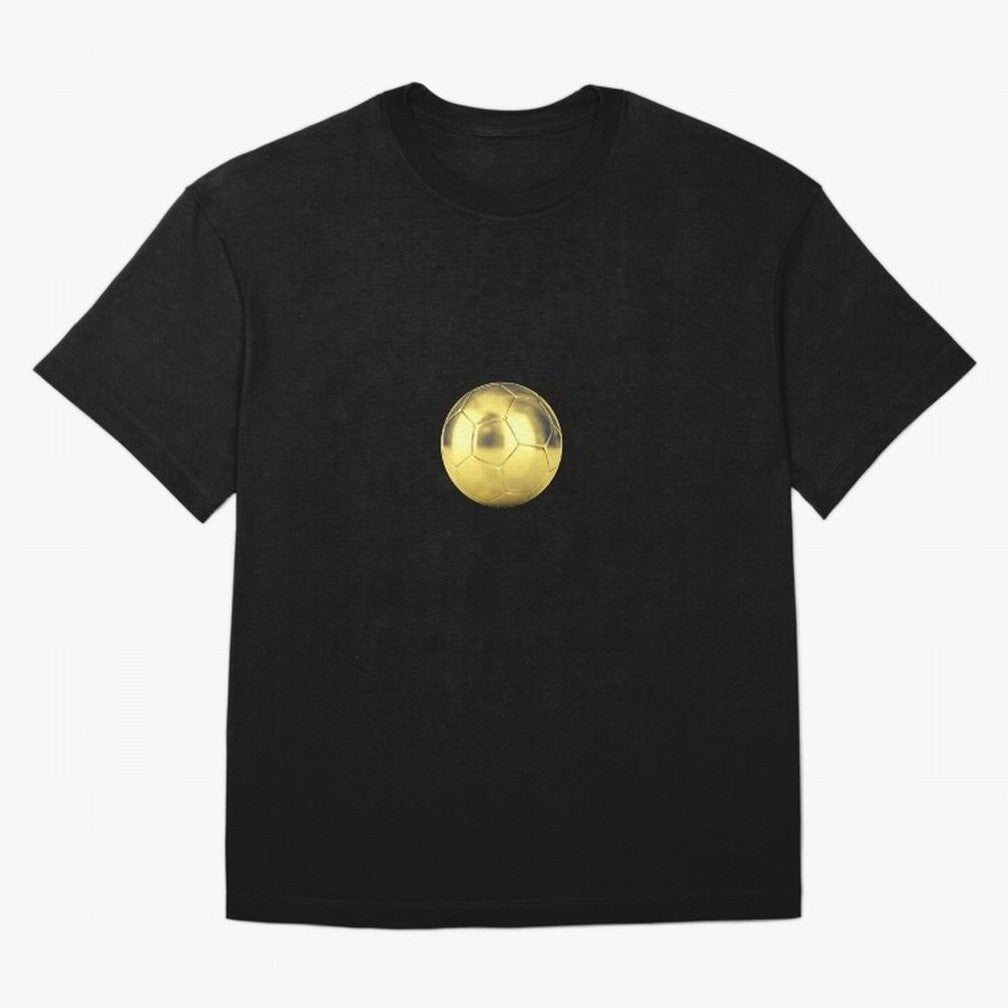 Gold Football | Golden Football Good Quality Oversized T-Shirt Show Your Love for Match Day Hype around FIFA World Cup 2026, CR7 and Messi, Argentina, France and Brazil, Football Passion, Legendary Performances, Festival Vibes and Supporter