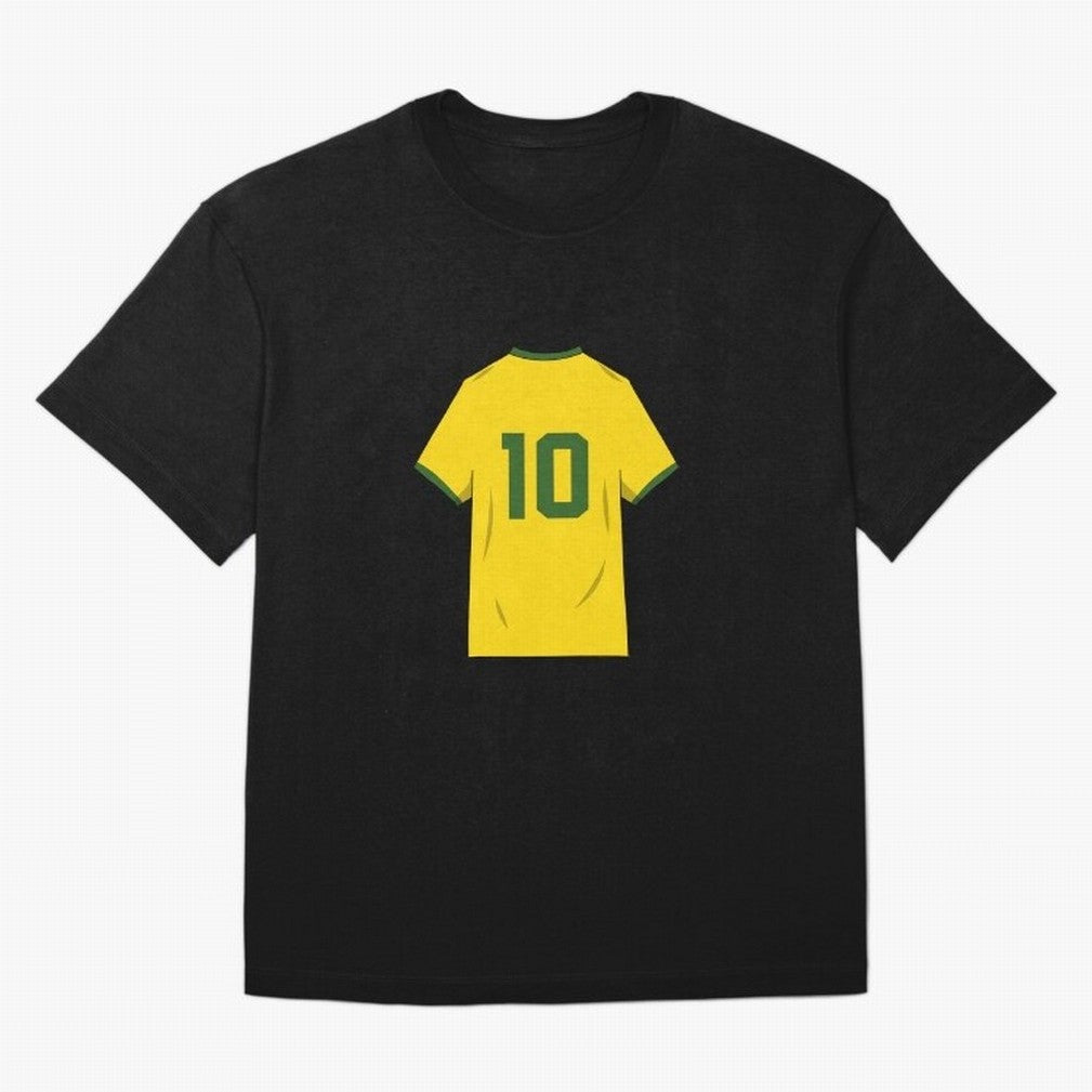 Pele Classic World Cup Jersey Oversized T-Shirt Stand Proud for Global Football Passion for FIFA World Cup 2026, Built around Mbappe and Neymar, England and Germany, Sports Nostalgia, International Competition, Famous Players and Unforgettable