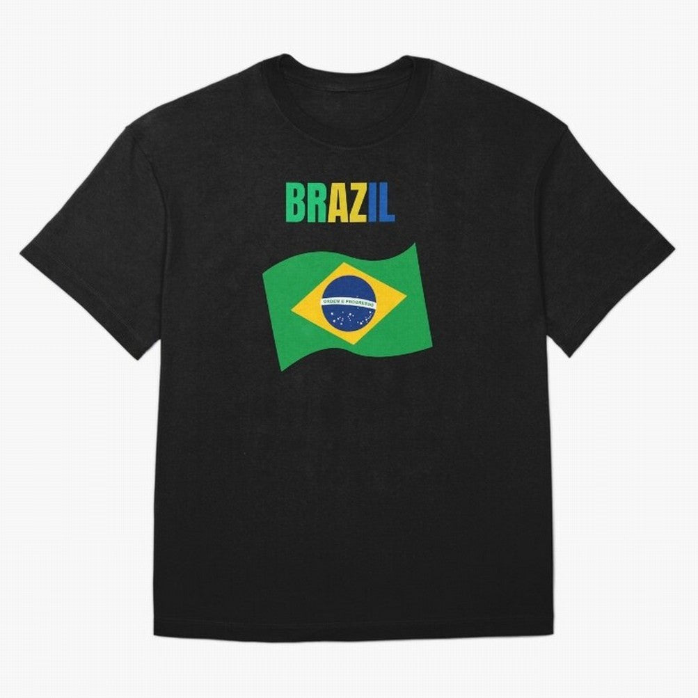 I love Brazil Oversized T-Shirt Carry FIFA World Cup 2026 for Fans of Mbappe and England, France and Netherlands, Bringing Supporter Pride, Iconic Celebrations, Legendary Names and Global Match Day Energy; Created for Match Day Parties, Soccer