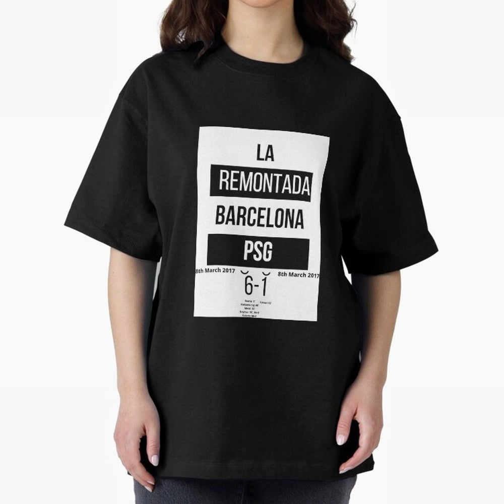 La Remontada Oversized T-Shirt Show Championship Spirit for FIFA World Cup 2026 for Fans of Mbappe and Neymar and Brazil, Portugal and Argentina, Bringing Classic Soccer Heritage, Championship Pressure, Fan Loyalty and International Pride; Great