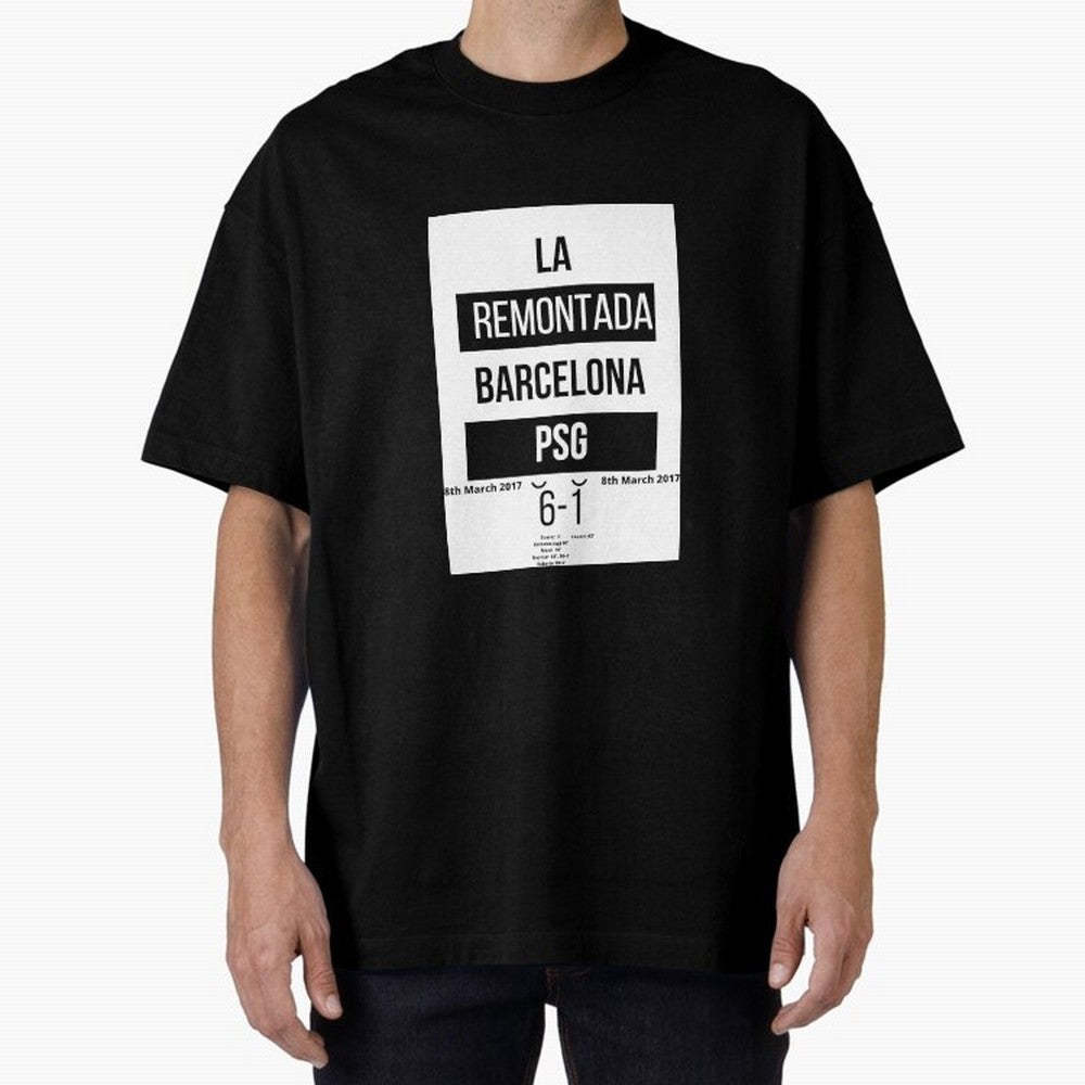 La Remontada Oversized T-Shirt Show Championship Spirit for FIFA World Cup 2026 for Fans of Mbappe and Neymar and Brazil, Portugal and Argentina, Bringing Classic Soccer Heritage, Championship Pressure, Fan Loyalty and International Pride; Great