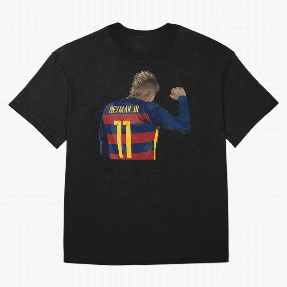 Neymar Oversized T-Shirt Honor Football Greatness during FIFA World Cup 2026 for Fans of Messi and Cristiano Ronaldo and Spain and Netherlands, Bringing Global Supporter Spirit, Legendary Goals, National Colors and Tournament Celebration; Created