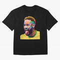 Neymar Brazil Squad Team Pop Art Classic T-Shirt Cheer through Every Moment of Global Football Passion for FIFA World Cup 2026 Group Stage, Capturing Messi, England, France and Netherlands, Worldwide Fan Energy, Dramatic Goals, Stadium Lights and