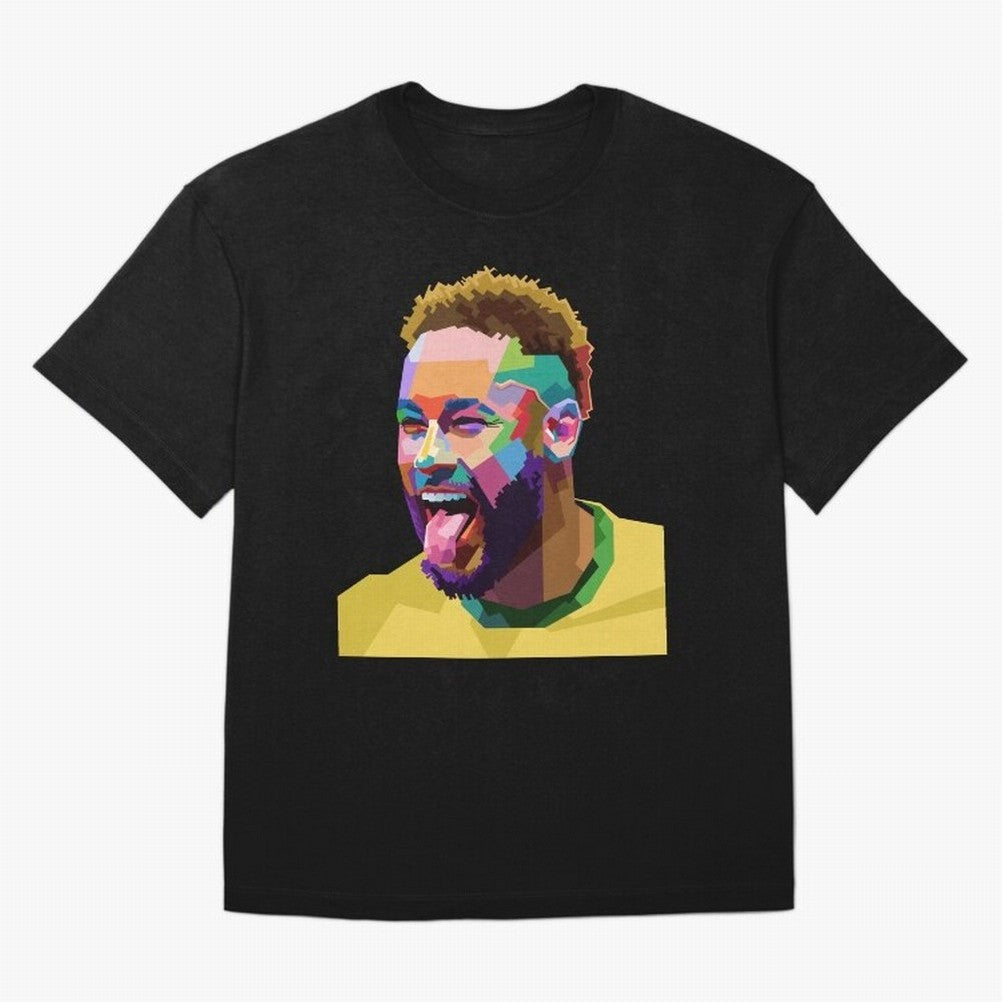 Neymar Brazil Squad Team Pop Art Classic T-Shirt Cheer through Every Moment of Global Football Passion for FIFA World Cup 2026 Group Stage, Capturing Messi, England, France and Netherlands, Worldwide Fan Energy, Dramatic Goals, Stadium Lights and