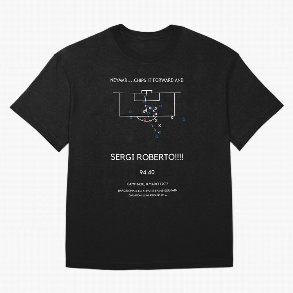 Sergi Roberto Winning Goal vs PSG (La Remontada) Classic T-Shirt Relive Global Football Passion for FIFA World Cup 2026 Group Stage, Centered on Messi, Neymar and Mbappe, England and Germany, Football Festival Excitement, Trophy Ambitions, Country