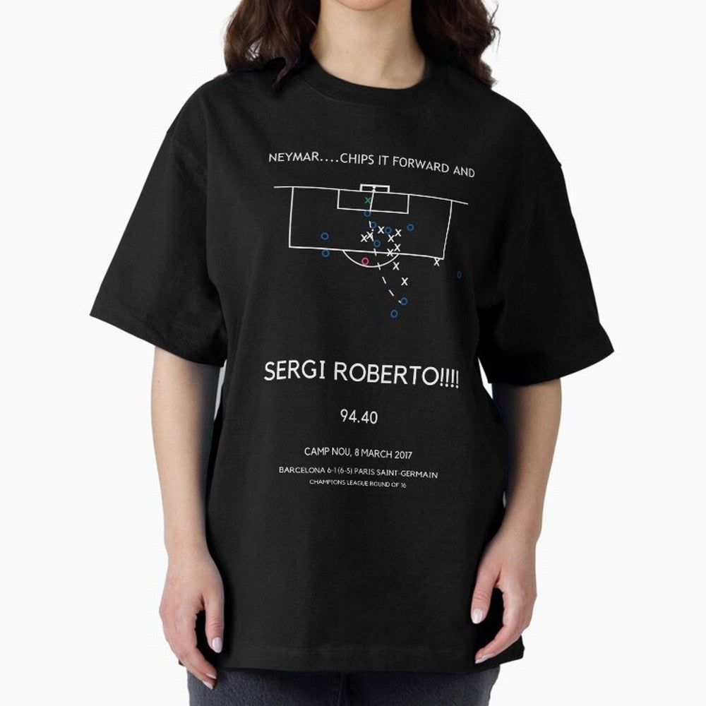Sergi Roberto Winning Goal vs PSG (La Remontada) Classic T-Shirt Relive Global Football Passion for FIFA World Cup 2026 Group Stage, Centered on Messi, Neymar and Mbappe, England and Germany, Football Festival Excitement, Trophy Ambitions, Country