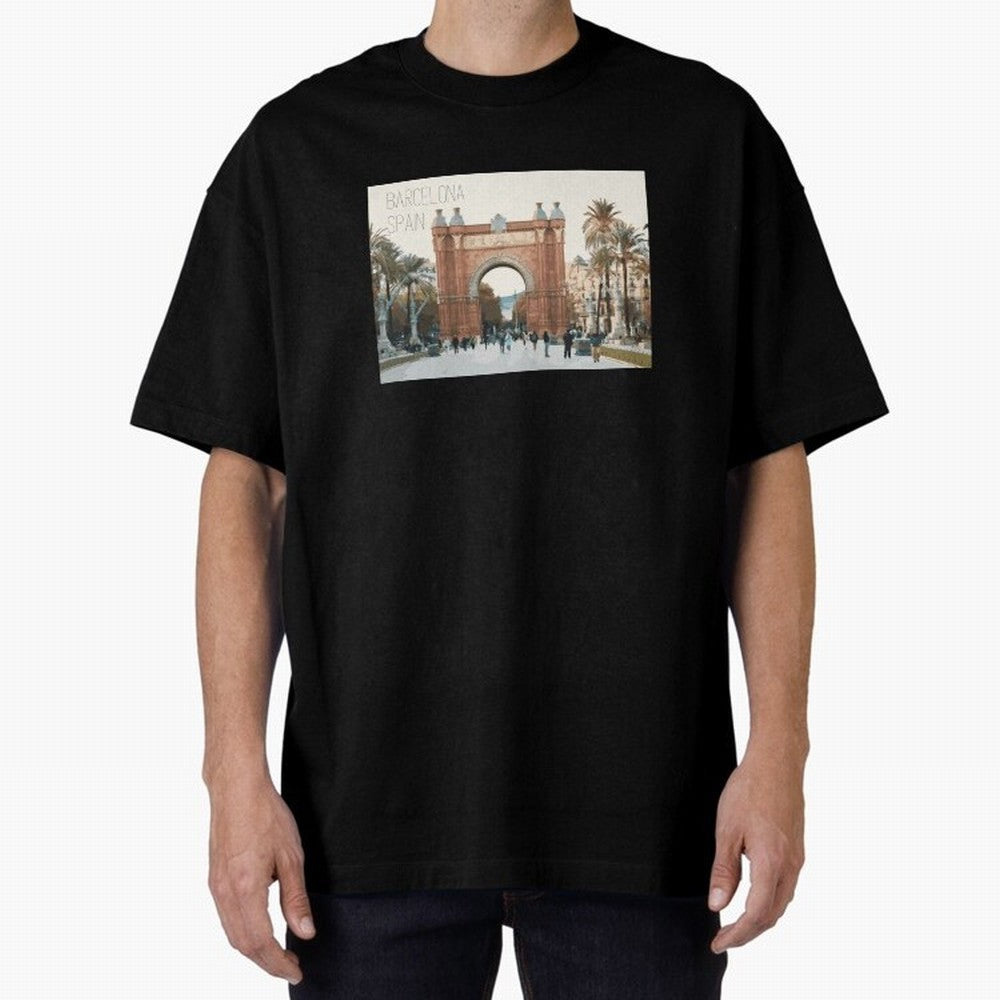 Barcelona Print Classic T-Shirt Honor the Beautiful Game during FIFA World Cup 2026 Group Stage Spirit, Featuring Brazil, Portugal and Argentina, CR7, Global Supporter Spirit, Legendary Goals, National Colors and Tournament Celebration; Made for