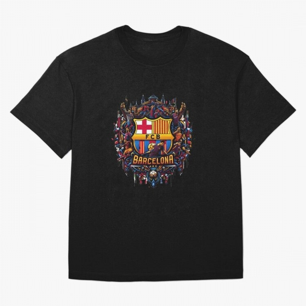 Barcelona - the temple of soccer Oversized T-Shirt Fuel the Hype around FIFA World Cup 2026 Spirit, Built around Spain, CR7 and Messi, Champion Mindset, Group Stage Buzz, Knockout Tension and Passionate Fan Culture; Perfect for Fans, Collectors,