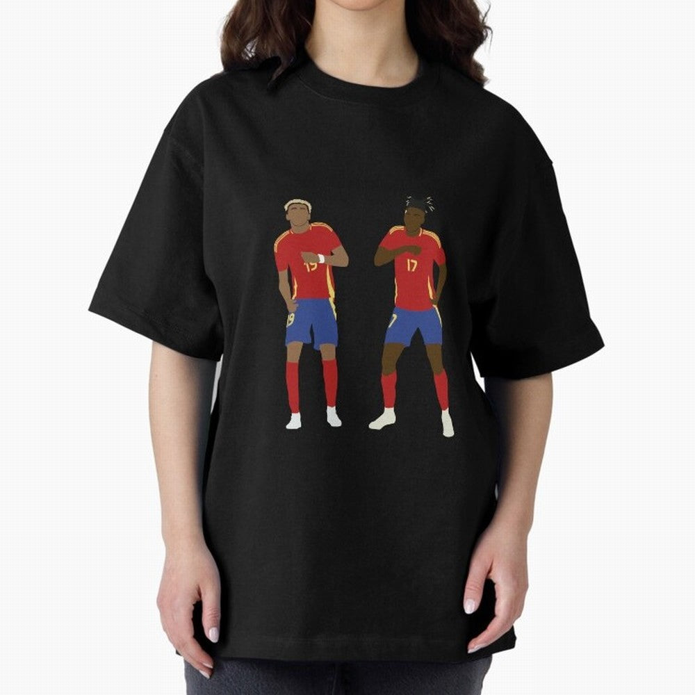 Yamal and Williams Dance Duo Oversized T-Shirt Show Your Tournament Heart for FIFA World Cup 2026 Group Stage Built around Messi, Portugal, Spain and Germany Energy, Sports Nostalgia, International Competition, Famous Players and Unforgettable