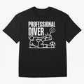 Professional Diver - Funny Soccer Faking Injury Oversized T-Shirt Carry National Pride through FIFA World Cup 2026 USA Canada Mexico Capturing Mbappe and Neymar, Spain Energy, Retro Football Energy, Iconic Rivalries, Trophy Chase Drama and Stadium
