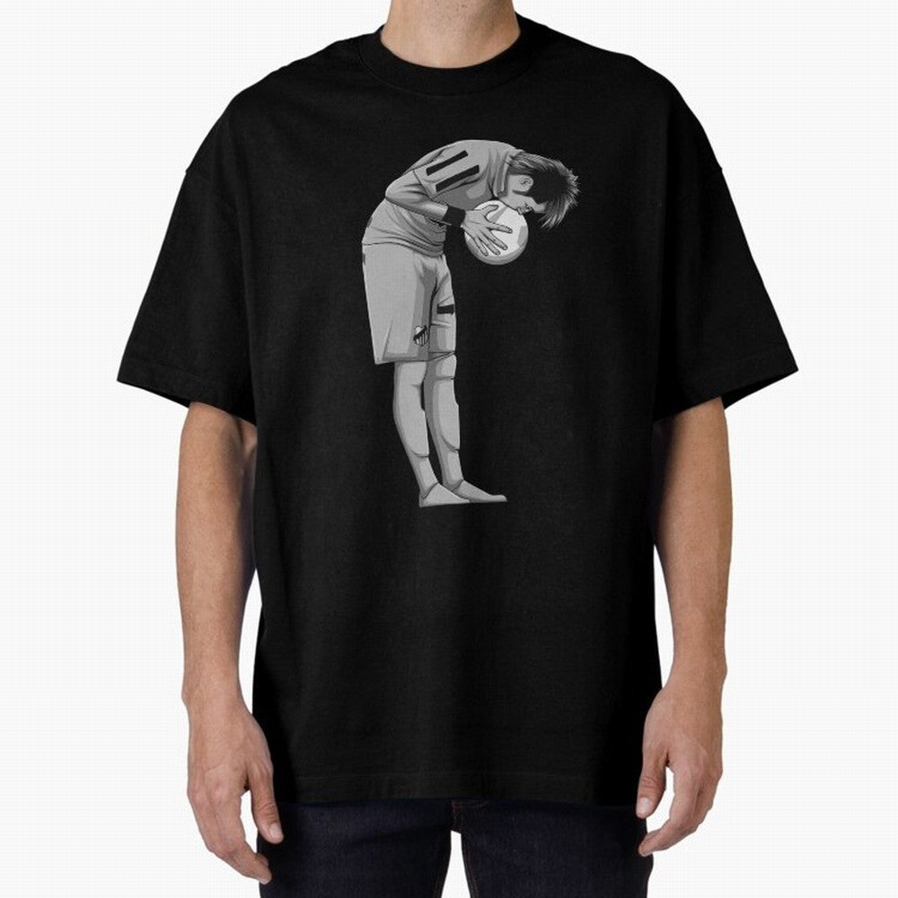 Neymar Black and White Version Oversized T-Shirt Create the FIFA World Cup 2026 USA Canada Mexico Journey through Messi, CR7 and Mbappe Highlights, Argentina, France and Brazil Pride, Match Day Excitement, Supporter Culture, Golden Goals and Global