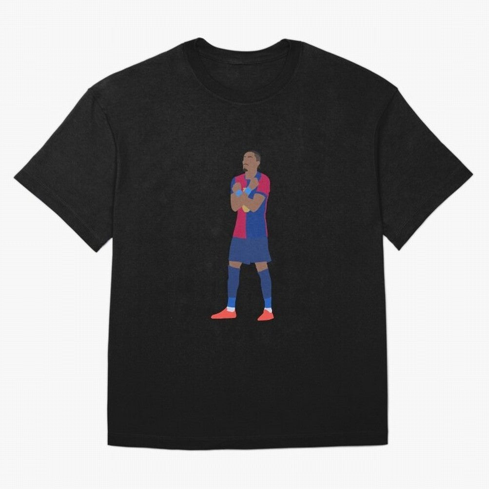 Raphinha Barcelona Celebration Classic T-Shirt Carry the Colors and Pride of Match Day Hype around FIFA World Cup 2026 USA Canada Mexico, Messi, Neymar and Mbappe, Portugal, Championship Spirit, Famous Goals, Roaring Crowds and International