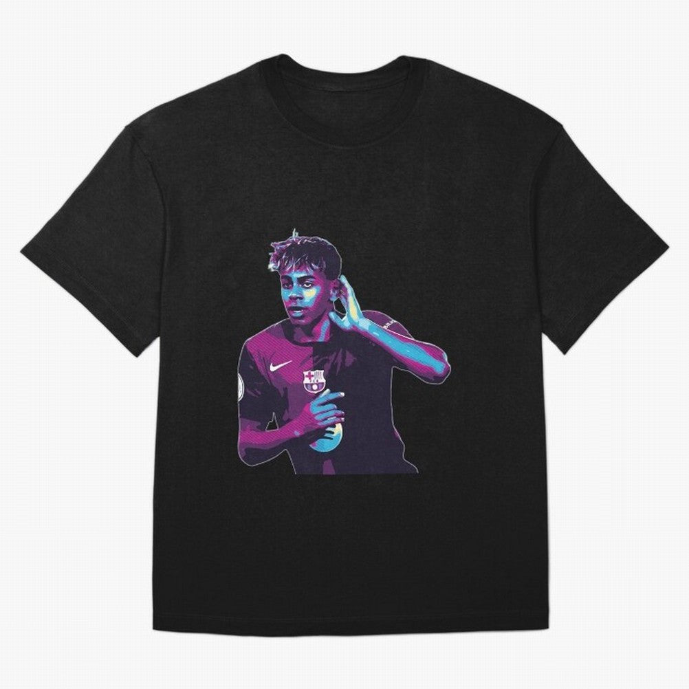 Lamine Yamal goal celebration Oversized T-Shirt Create FIFA World Cup 2026 for Fans of Messi, Neymar and Mbappe and Spain, Bringing Championship Spirit, Famous Goals, Roaring Crowds and International Football Unity; Great for Watch Parties, Sports