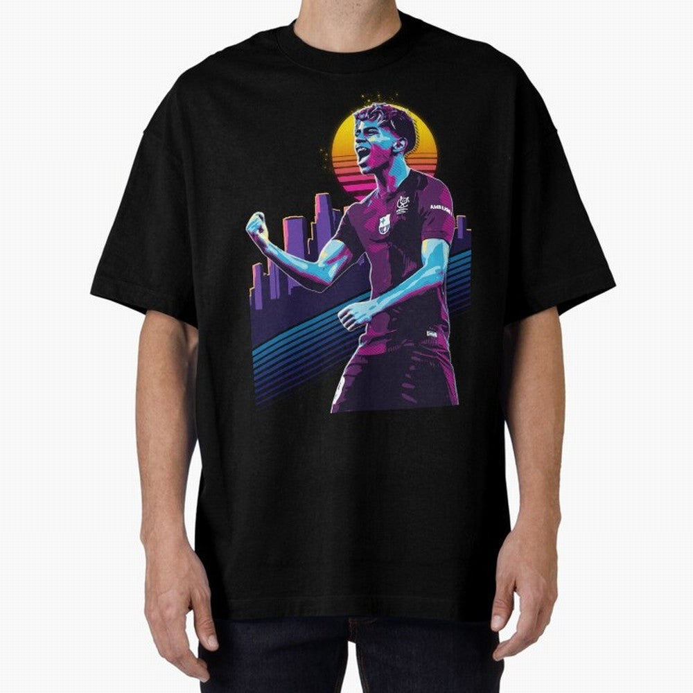 Lamine Yamal celebration 3 Oversized T-Shirt Celebrate Rivalries and Pride in FIFA World Cup 2026 USA Canada Mexico for Fans of Messi and Argentina, Bringing Classic Soccer Heritage, Championship Pressure, Fan Loyalty and International Pride;