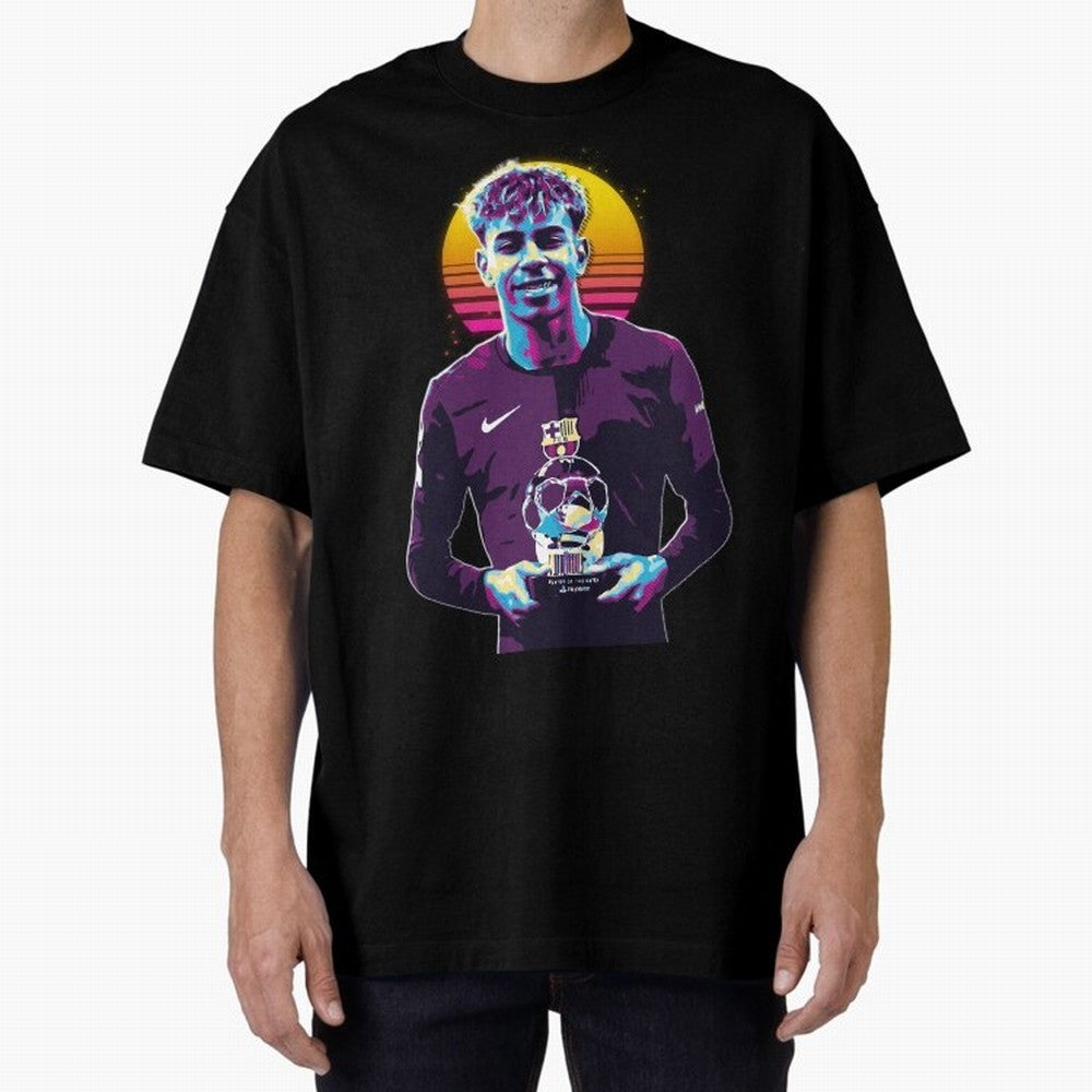 Lamine Yamal holding the trophy Classic T-Shirt Capture Stadium Memories from Match Day Hype around FIFA World Cup 2026 USA Canada Mexico, Haaland and Mbappe, Argentina, France and Brazil, Champion Mindset, Group Stage Buzz, Knockout Tension and