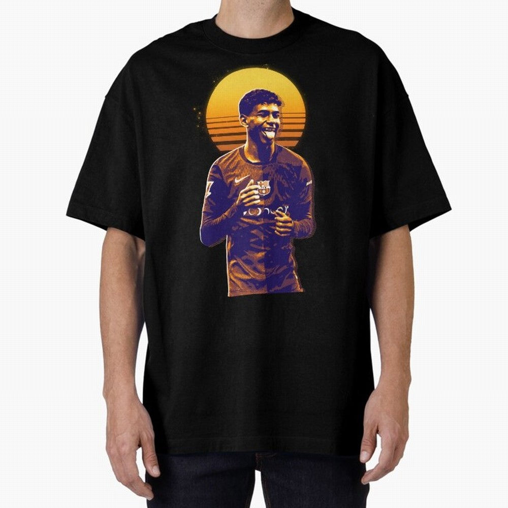 Yamal Lamine fcb club Oversized T-Shirt Cheer through Every Moment of the FIFA World Cup 2026 USA Canada Mexico Journey through Neymar Highlights, Portugal, Spain and Germany Pride, Retro Football Energy, Iconic Rivalries, Trophy Chase Drama and