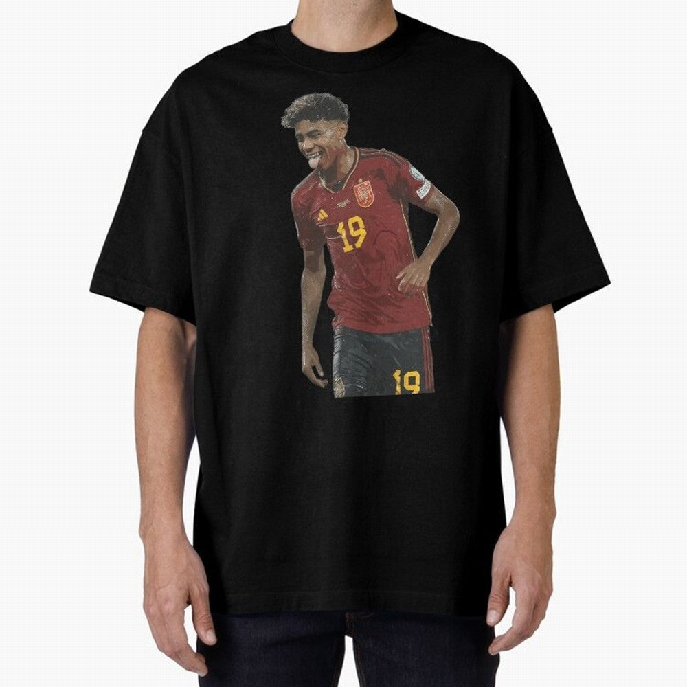 Lamine Yamal Oversized T-Shirt Elevate FIFA World Cup 2026 Group Stage Driven by Messi, CR7 and Mbappe, Spain and Netherlands Energy, Fan Favorite Moments, National Team Passion, Big Match Drama and Soccer History; Made for Collectors Who Enjoy