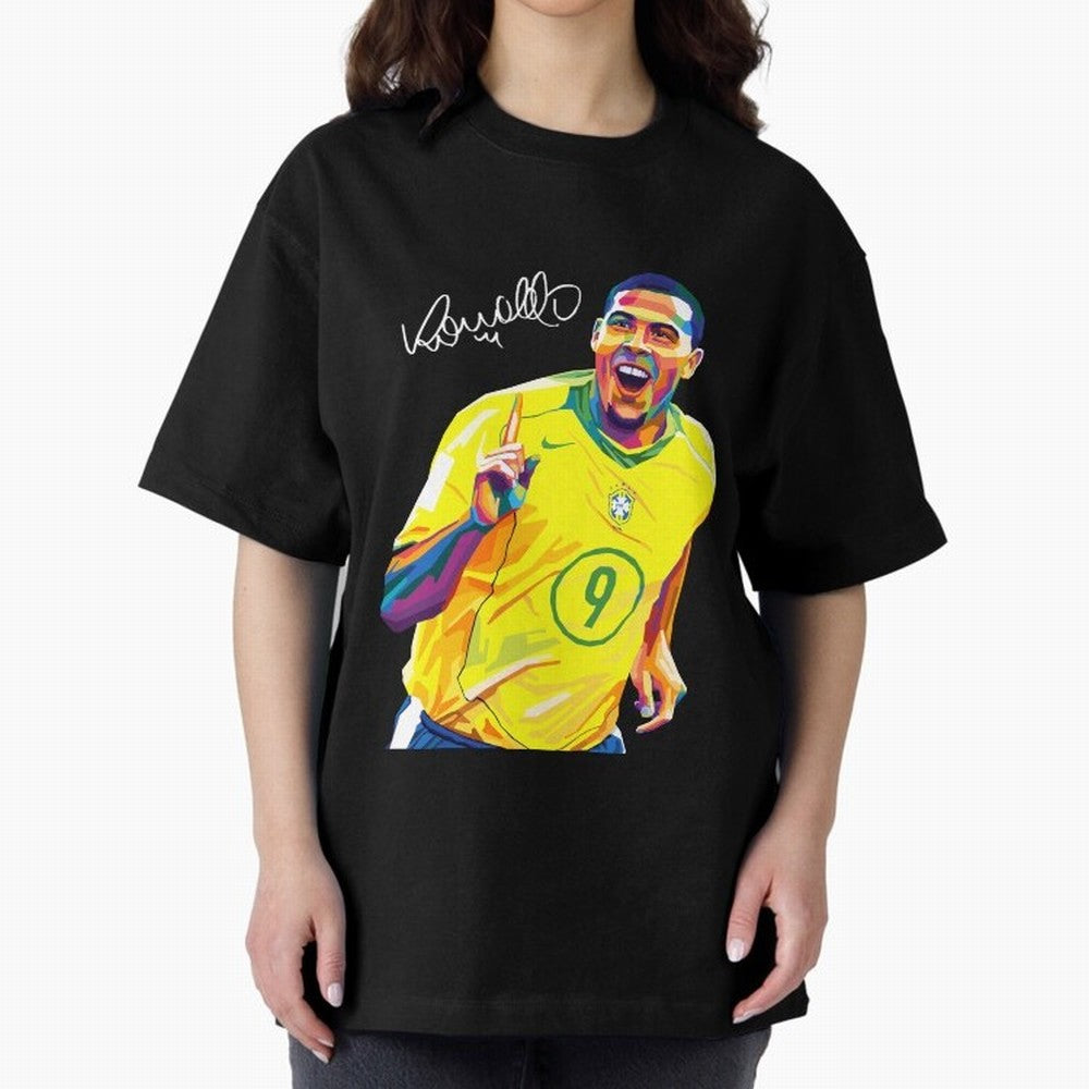 Ronaldo 9 Wpap Pop Art Oversized T-Shirt Celebrate Fan Favorites in the FIFA World Cup 2026 Journey through Haaland and Mbappe Highlights, Portugal Pride, Game Day Rituals, Football Legends, Country Pride and the Road to the Final; Created for