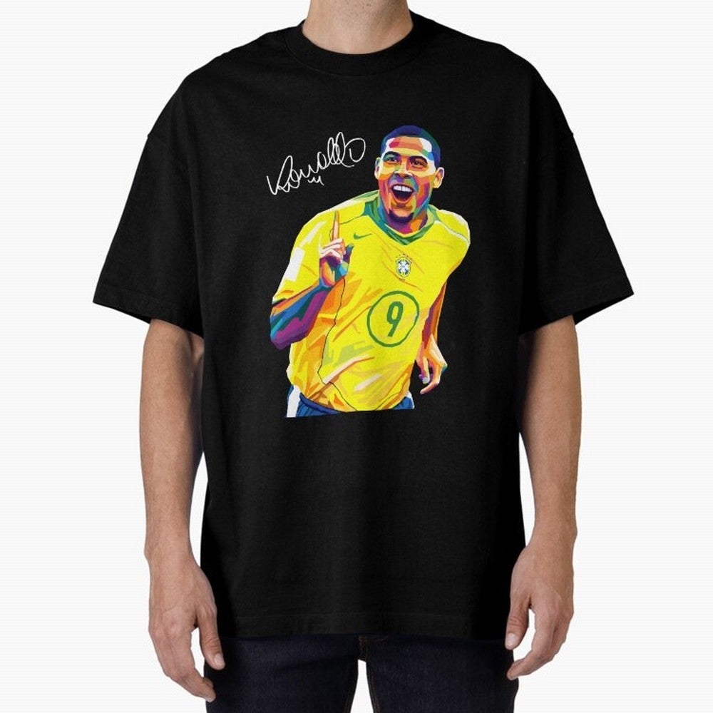 Ronaldo 9 Wpap Pop Art Oversized T-Shirt Celebrate Fan Favorites in the FIFA World Cup 2026 Journey through Haaland and Mbappe Highlights, Portugal Pride, Game Day Rituals, Football Legends, Country Pride and the Road to the Final; Created for