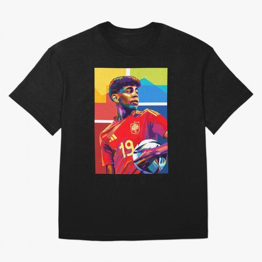 Lamine Yamal Football Wpap Art Classic T-Shirt Follow the Road to FIFA World Cup 2026 Group Stage Inspired by Haaland, Brazil, Portugal and Argentina Energy, Stadium Chants, National Pride, Trophy Dreams and Unforgettable Football Memories; Created