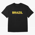 Brazil, yellow 3d sign Classic T-Shirt Treasure Match Day Hype around FIFA World Cup 2026 Group Stage, Haaland and Mbappe, Spain and Netherlands, Sports Nostalgia, International Competition, Famous Players and Unforgettable Victories; Ideal for