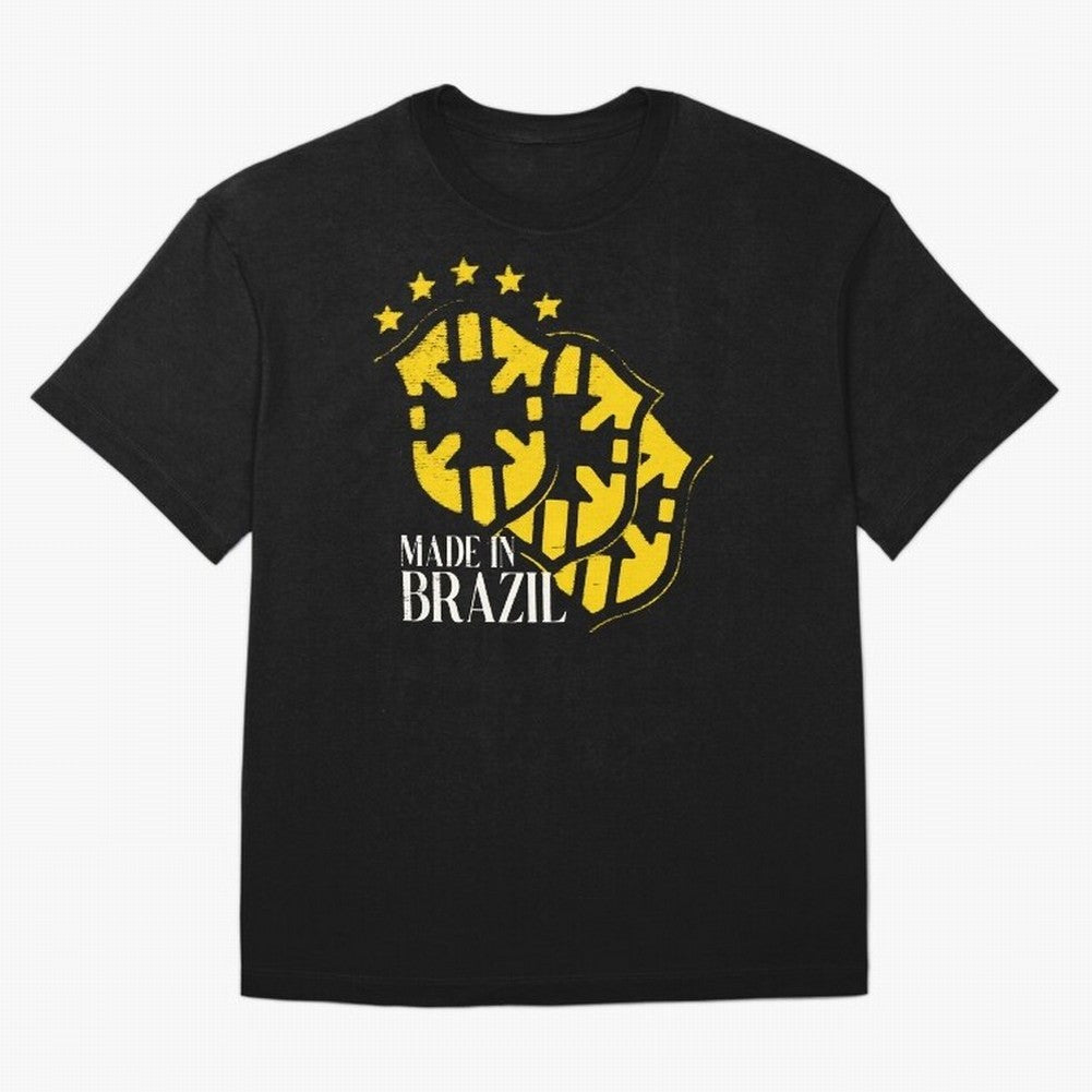 Design Made in Brazil Classic T-Shirt Bring a Champion Mindset to FIFA World Cup 2026 USA Canada Mexico for Fans of CR7 and Messi and Argentina, Bringing Vintage Soccer Flavor, Modern Football Stars, National Flags and Final Night Emotion; Ideal