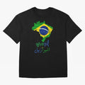 Brasil, Brazil, Flag with arabic character Oversized T-Shirt Bring a Vintage Feel to the FIFA World Cup 2026 Journey through Cristiano Ronaldo, Haaland and CR7 Highlights, Brazil, Portugal and Argentina Pride, Soccer Culture, Superstar Moments,
