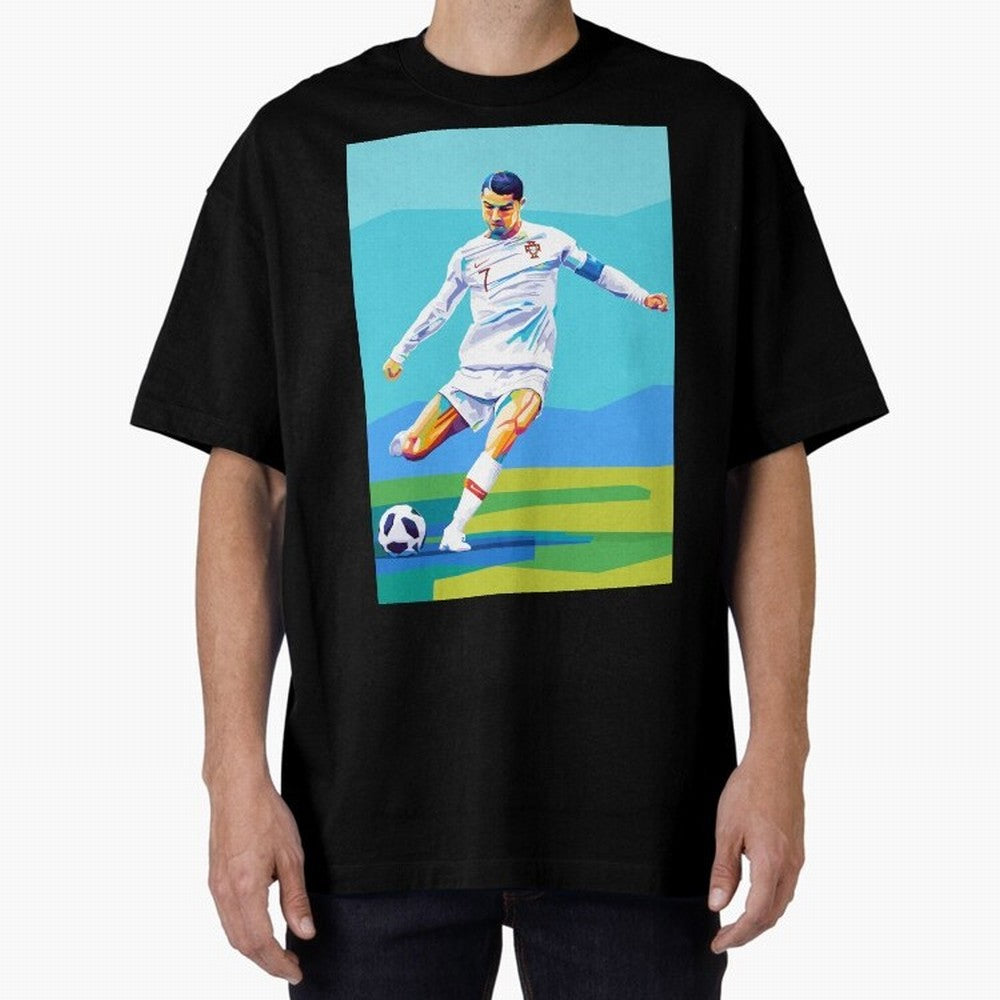 Cristiano Ronaldo Wpap Art Classic T-Shirt Represent Match Day Hype around FIFA World Cup 2026, Neymar, Portugal, Champion Mindset, Group Stage Buzz, Knockout Tension and Passionate Fan Culture; Ideal for Passionate Fans Who Love Underdog Stories,