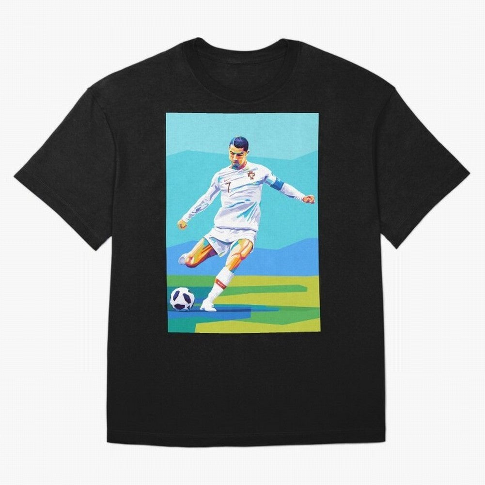 Cristiano Ronaldo Wpap Art Classic T-Shirt Represent Match Day Hype around FIFA World Cup 2026, Neymar, Portugal, Champion Mindset, Group Stage Buzz, Knockout Tension and Passionate Fan Culture; Ideal for Passionate Fans Who Love Underdog Stories,